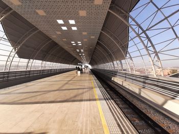 Railroad station platform