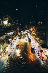 City street at night