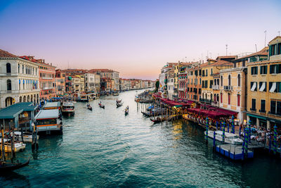 View on canal grande from ponte di rialto