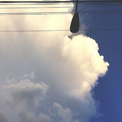 Low angle view of power lines