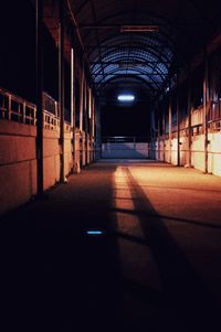 Empty corridor in building