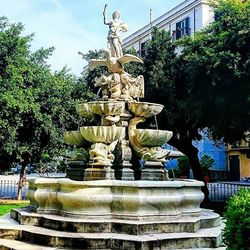 Low angle view of fountain