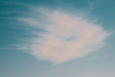 Low angle view of sky at sunset