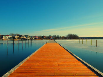 Pier on sea