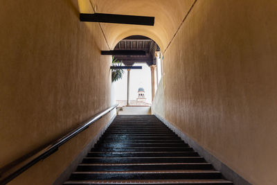 Empty corridor of building