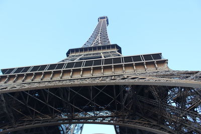 Low angle view of tower against sky