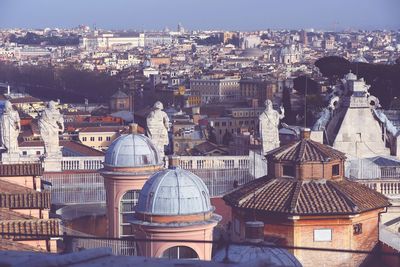 Statues on saint peter basilica