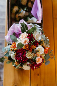 Close-up of rose bouquet