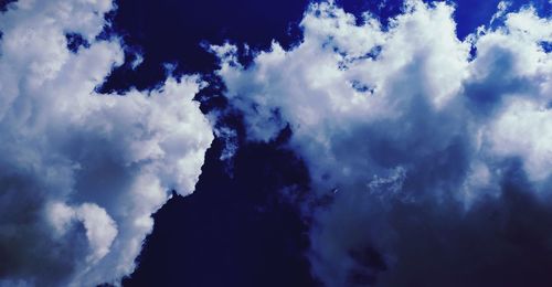 Low angle view of clouds in sky