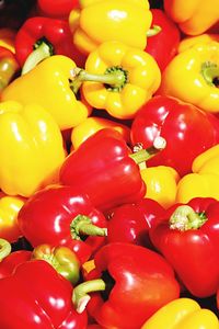 Full frame shot of bell peppers