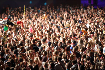 Group of spectators at music concert