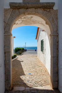 View through the gate to the sea