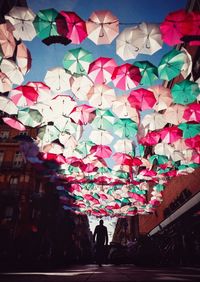 Close-up of multi colored balloons