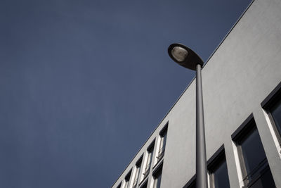 Low angle view of building against clear sky