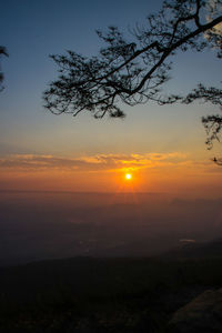 Scenic view of sunset