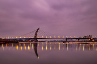 The bridge over river against the sky