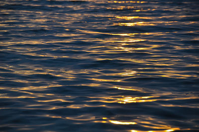 Full frame shot of sea at sunset