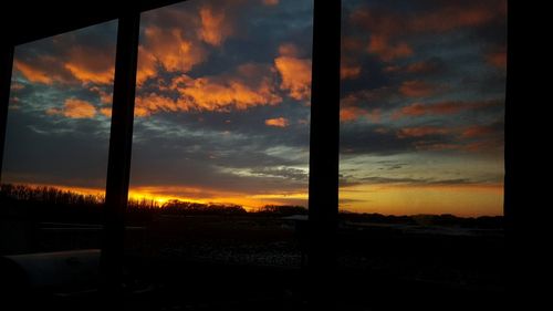 Scenic view of sky during sunset