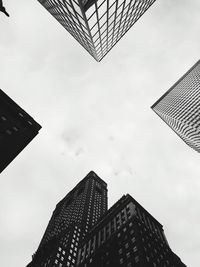 Low angle view of modern building against sky