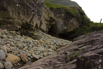 Rocks in sunlight