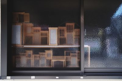 Close-up of wet window