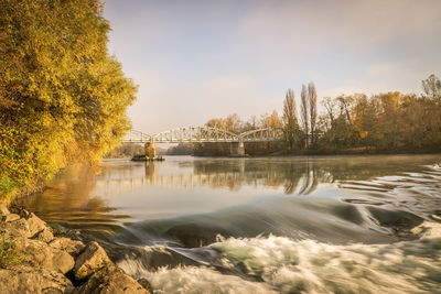 Scenic view of river against sky