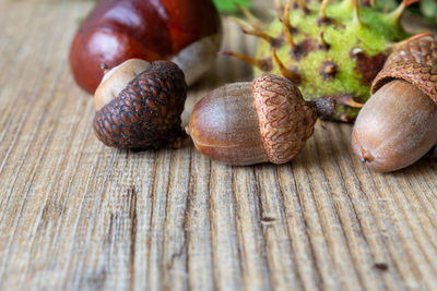 Close-up of fruits on table