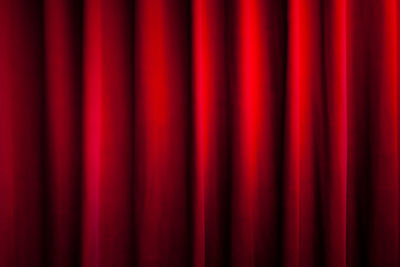 Full frame shot of red curtain