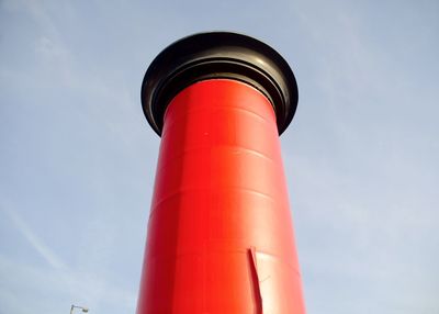 Low angle view of lighthouse against sky