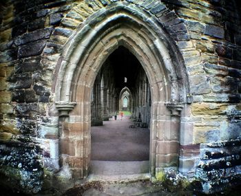 Archway leading to tunnel