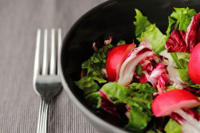 Close-up of salad in bowl