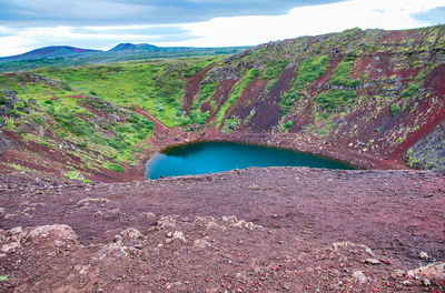 Scenic view of landscape against sky