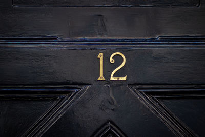 Full frame shot of old door