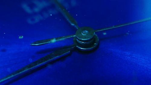 Close up of blue paint