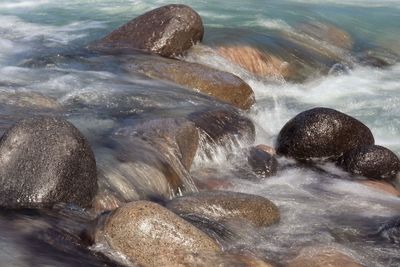 Scenic view of sea waves