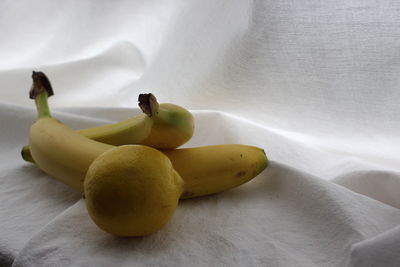 High angle view of fruits on table