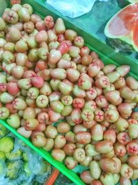 High angle view of fruits