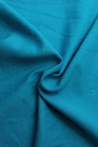 Full frame shot of blue fabric