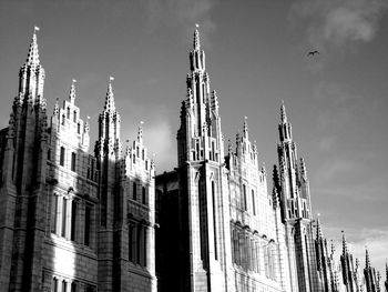 Low angle view of church against sky