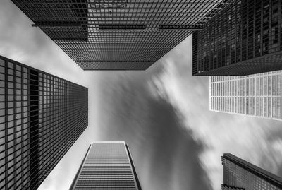 Low angle view of buildings against sky