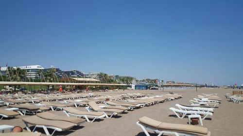 View of clear blue sky