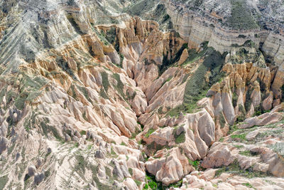 Scenic view of rock formations