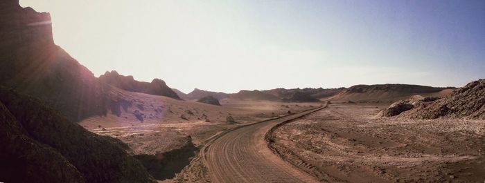 Scenic view of mountain range