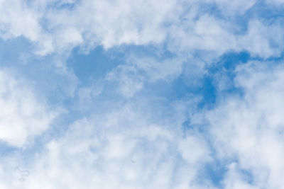 Low angle view of clouds in sky