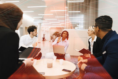 Business people having meeting in office