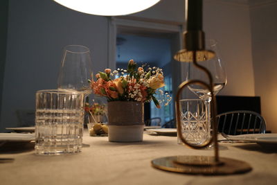 Close-up of potted plant on table