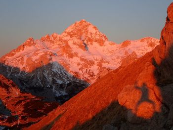 Low angle view of mountain against sky