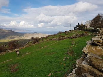 Scenic view of landscape against sky