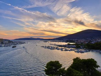 Sunset trogir in croatia