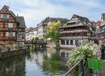 Canal  houses in strasbourg, france